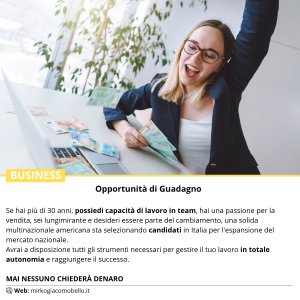 Opportunità di guadagno indipendente