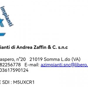 AZ Impianti di Andrea Zaffin & C snc ricerca ELETTRICISTA a Crosio della Valle, VA, Italia